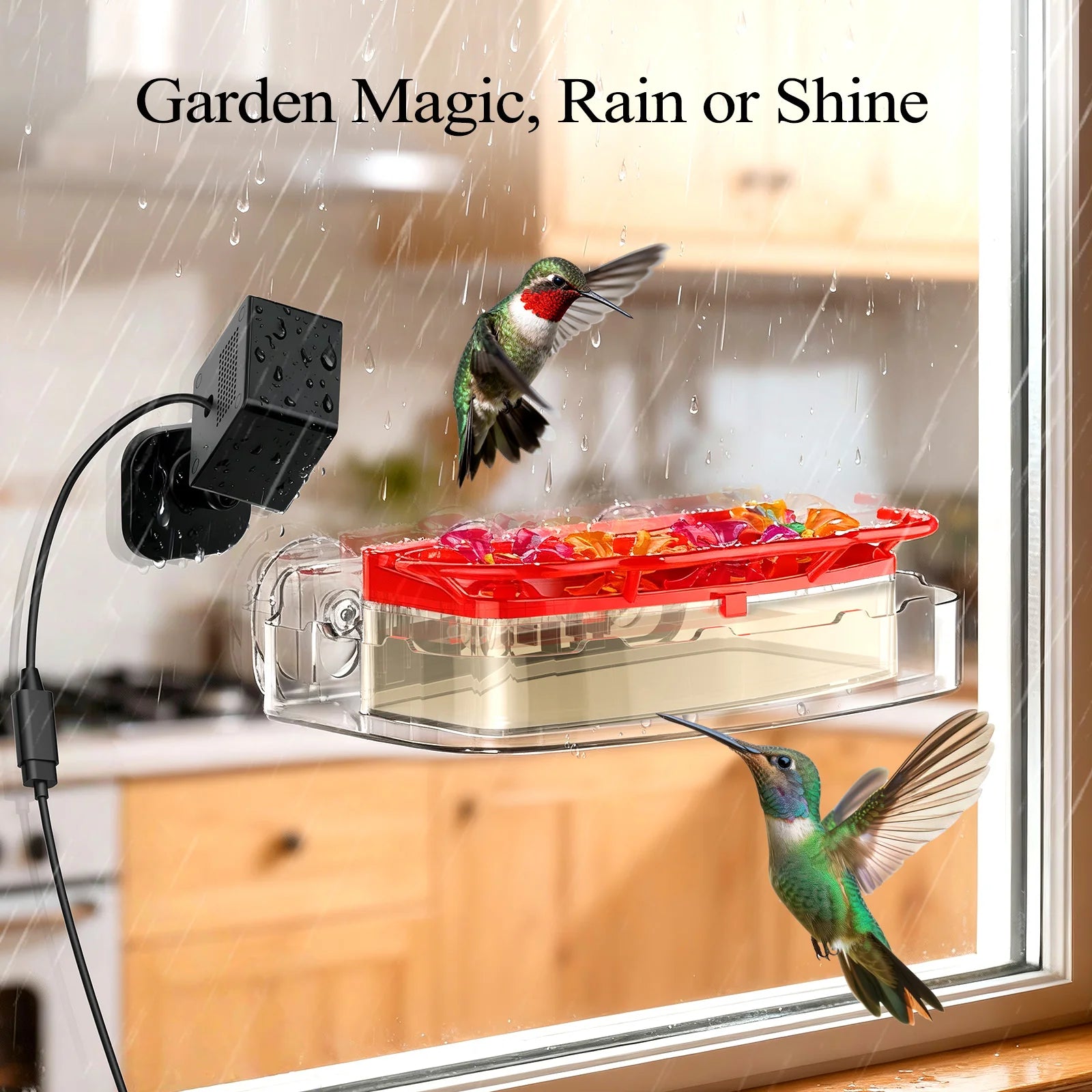 Nectlee Smart Window Hummingbird Feeder Camera