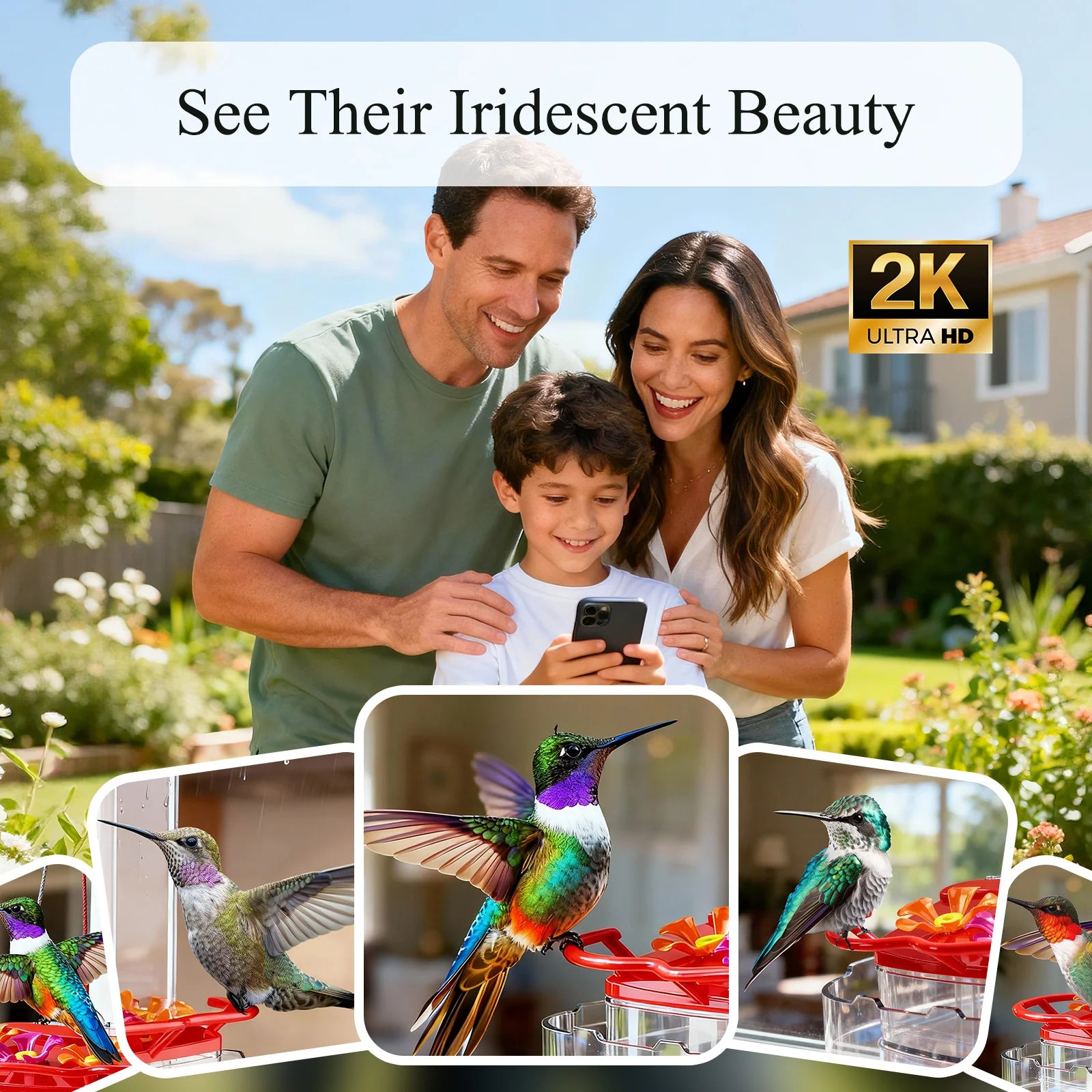 Nectlee Smart Window Hummingbird Feeder Camera