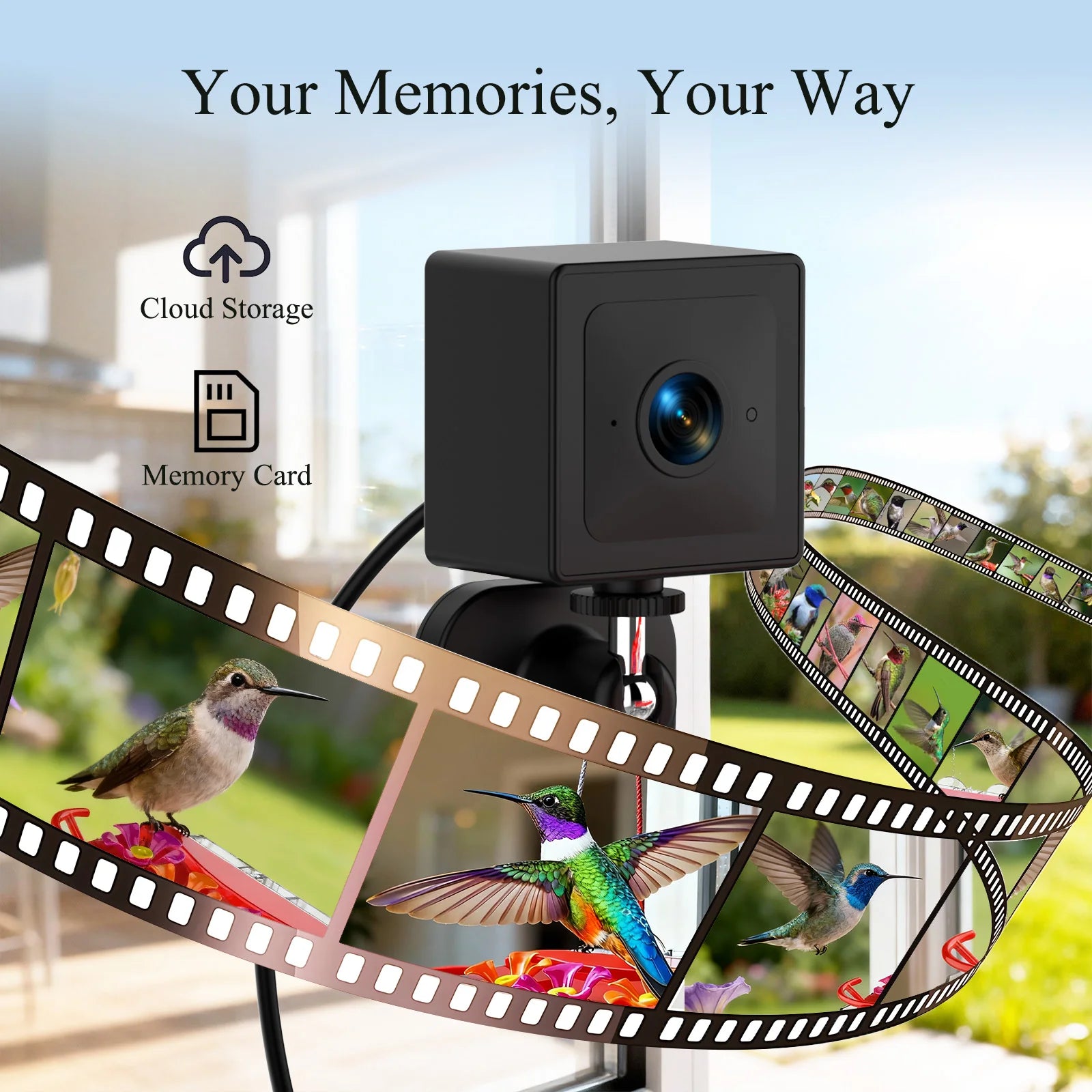 Nectlee Smart Window Hummingbird Feeder Camera