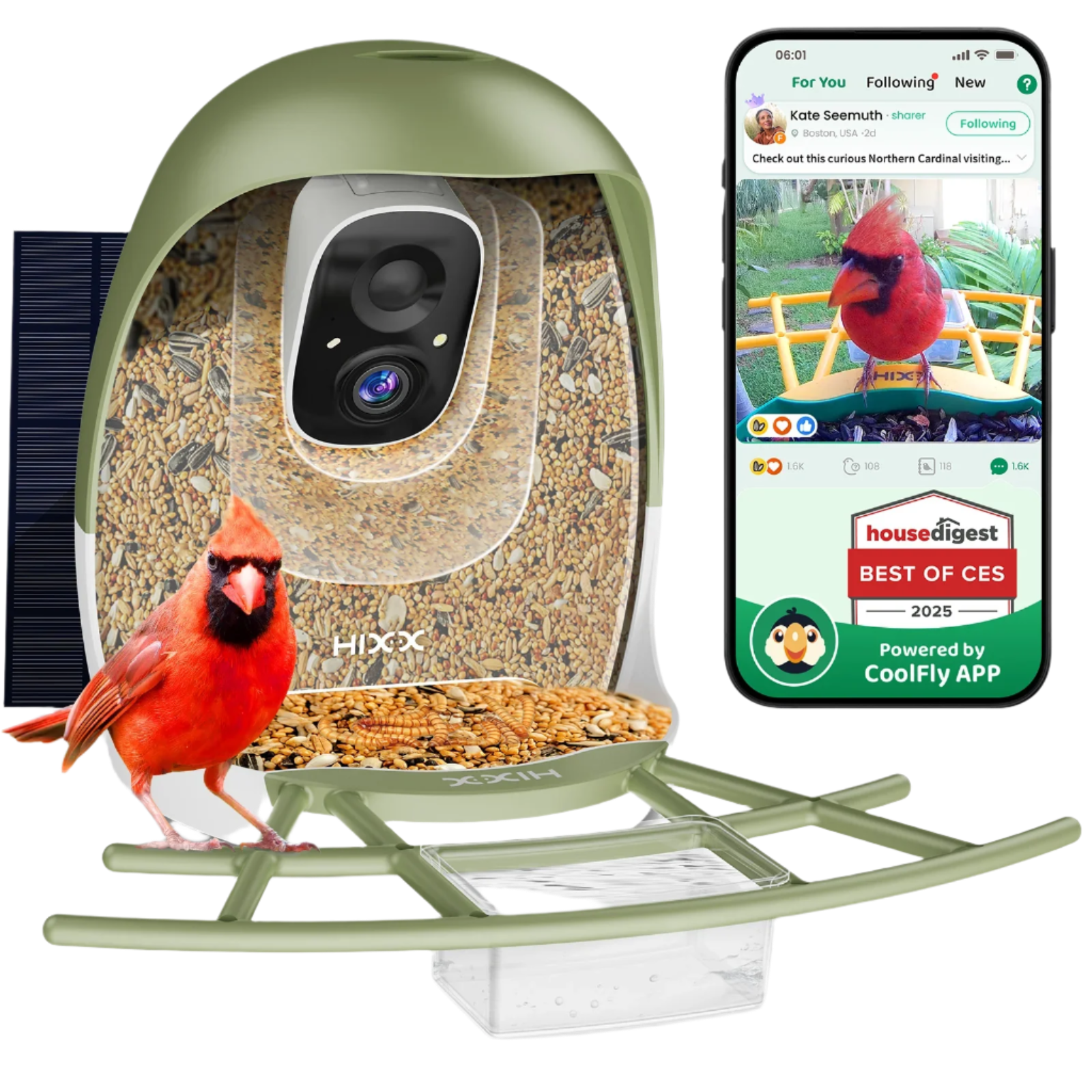 Hixx Smart Bird Feeder with Camera
