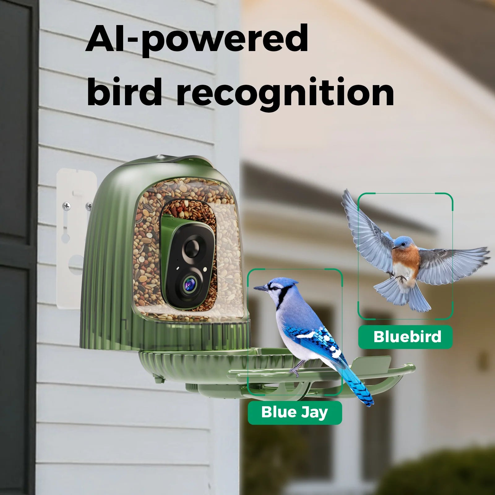 HiONE AI Smart Bird Feeder Camera 4MP