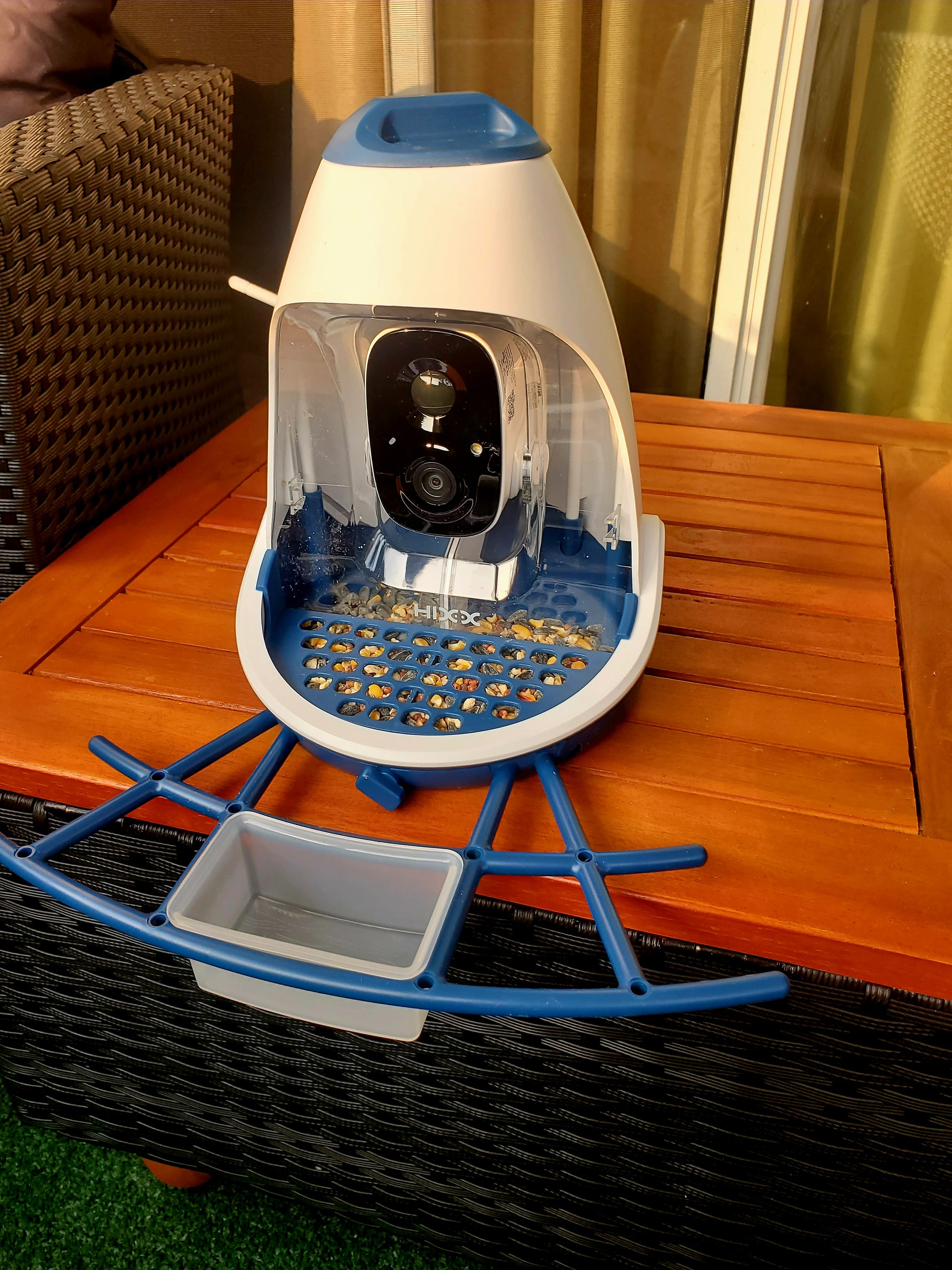Hixx Bird Feeder with Camera and Seed Guard