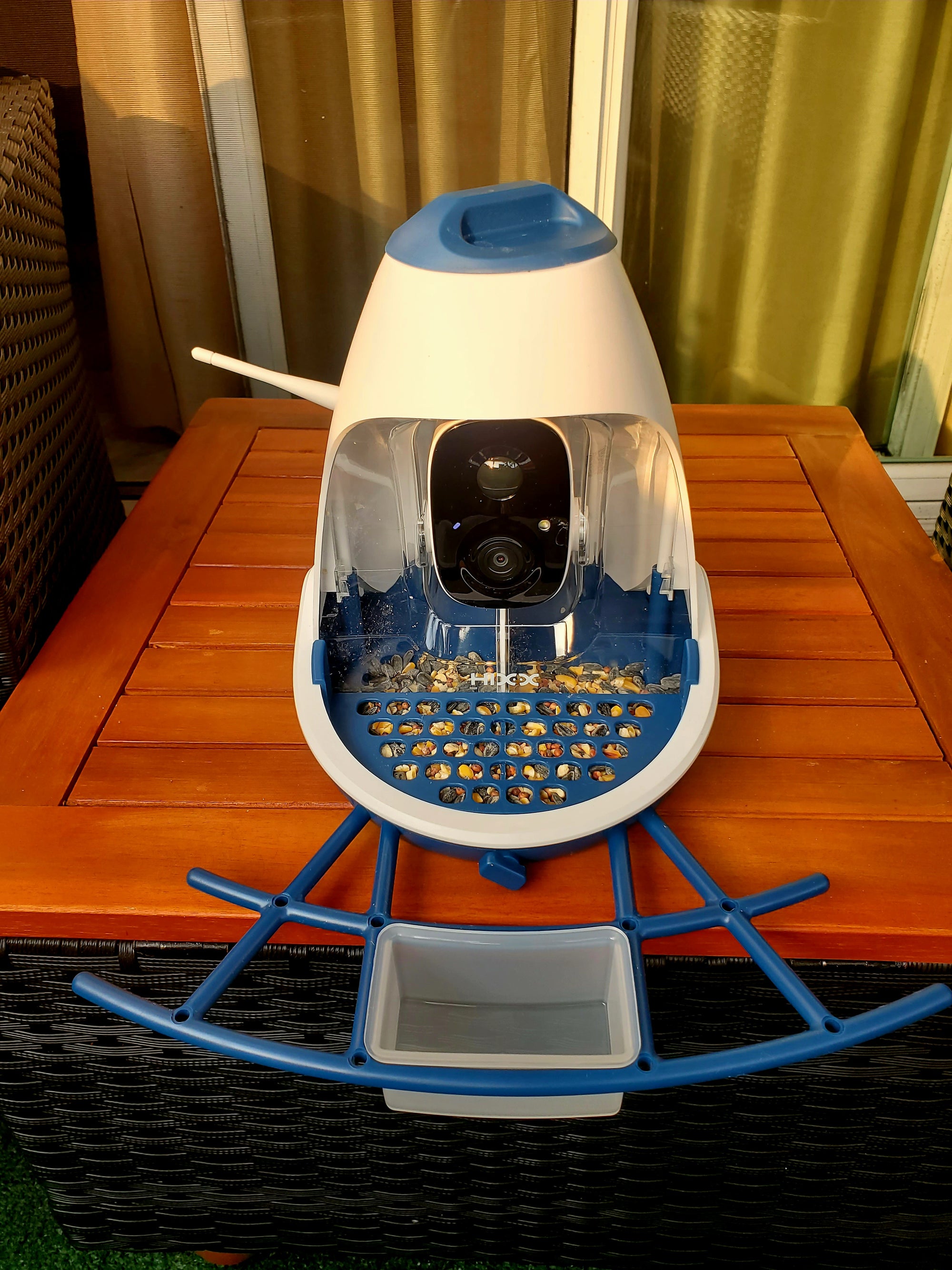 Hixx Bird Feeder with Camera and Seed Guard
