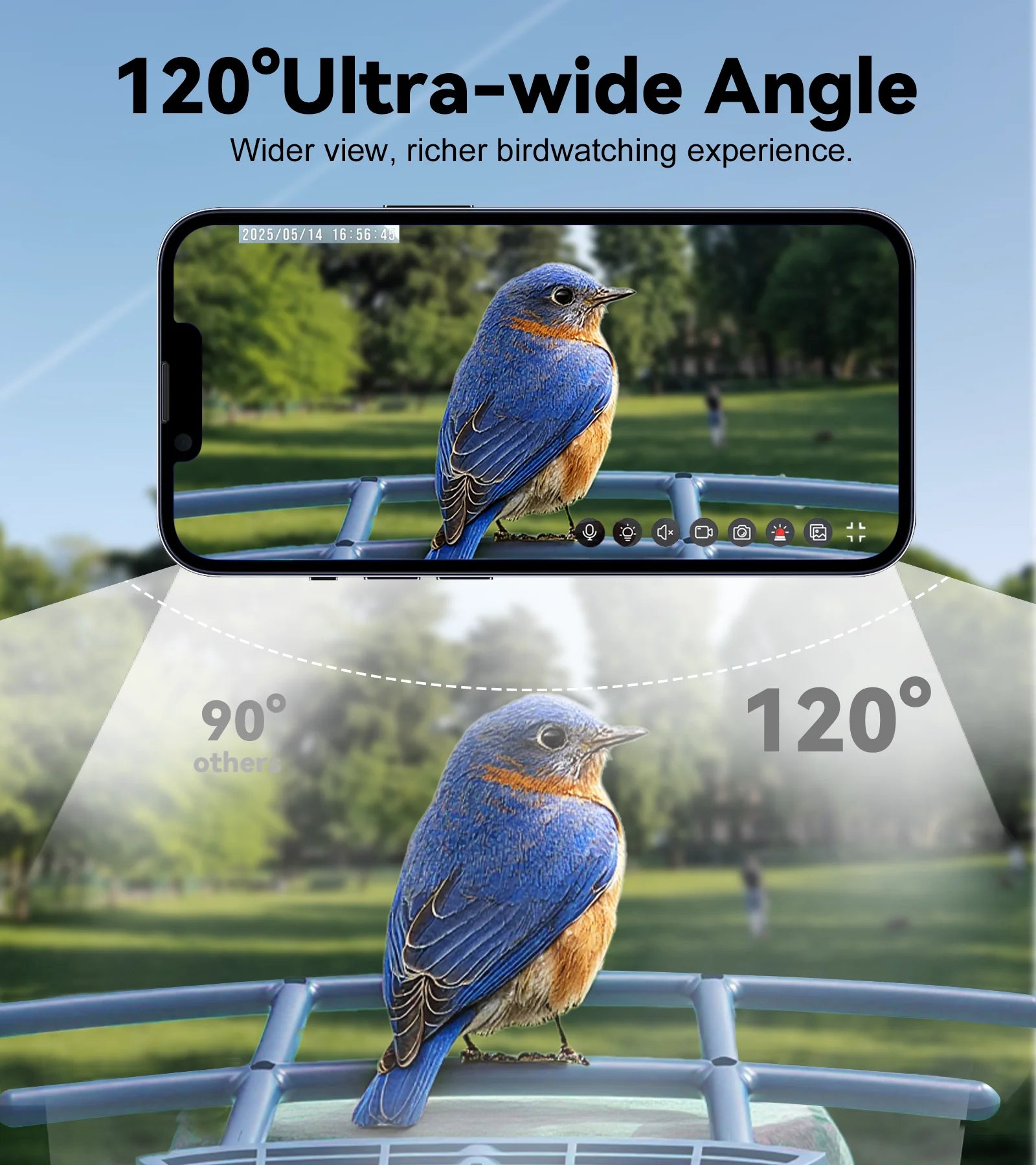 Orivanta AI Smart Bird Feeder Camera 2K HD