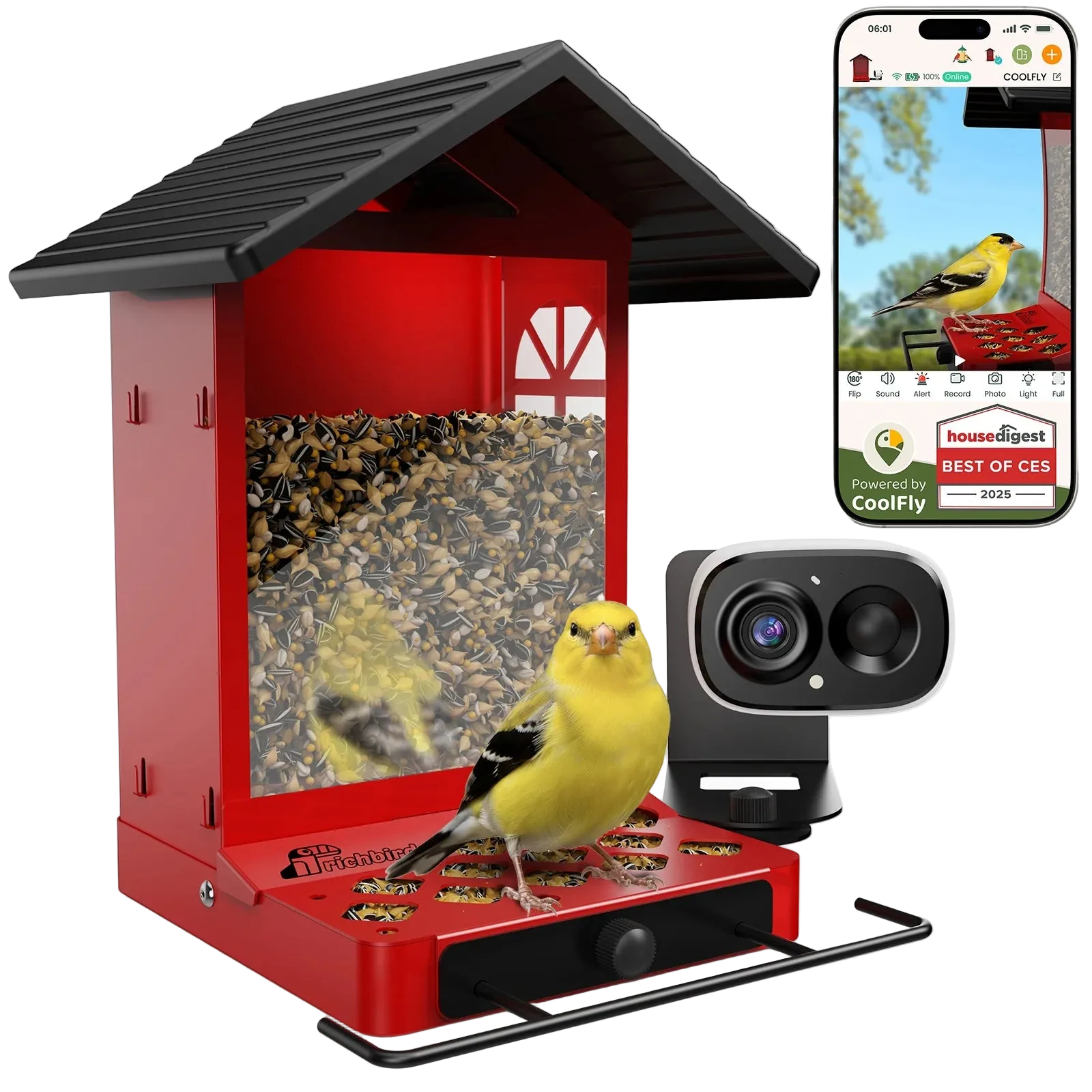 Rusto Pro AI Smart Bird Feeder with Camera
