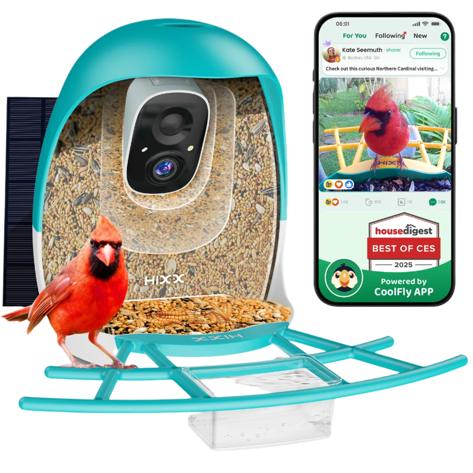 Hixx Smart Bird Feeder with Camera